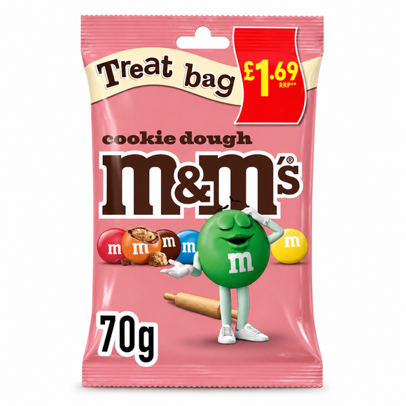 M&M's Cookie Dough Milk Chocolate Bag 70g