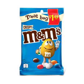 M&M's Crispy Chocolate Treat Bags 77g PMP