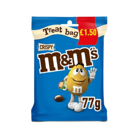 M&M's Crispy Chocolate Treat Bags 77g