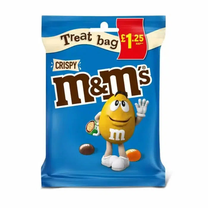 M&M's Crispy Chocolate Treat Bags 77g