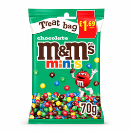 M&M's Minis Bites Milk Chocolate Treat Bag 70g PMP