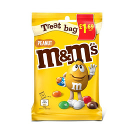 M&M's Peanut Chocolate Treat Bags 82g PMP