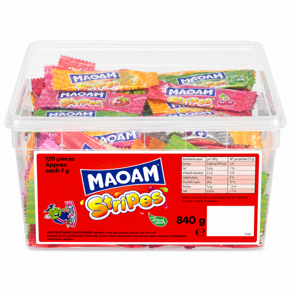 Maoam Stripes Tub 840g