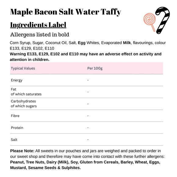 Maple Bacon Salt Water Taffy