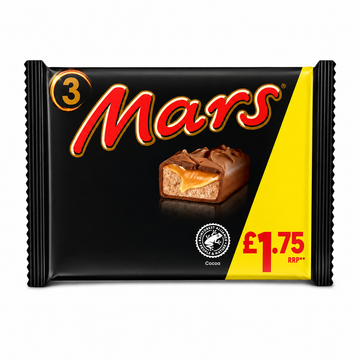 Mars Chocolate Bar Multipack 3 Pack 118.2g PMP