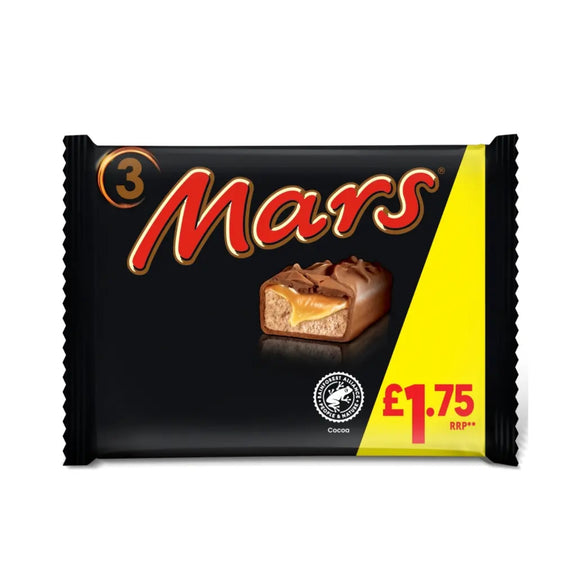 Mars Chocolate Bar Multipack 3 Pack 118.2g PMP