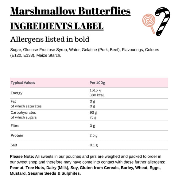Marshmallow Butterflies