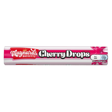 Maynards Bassetts Cherry Drops Sweets Roll 45g