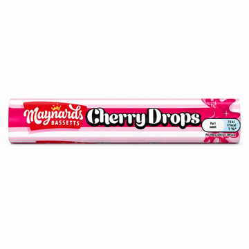 Maynards Bassetts Cherry Drops Sweets Roll 45g