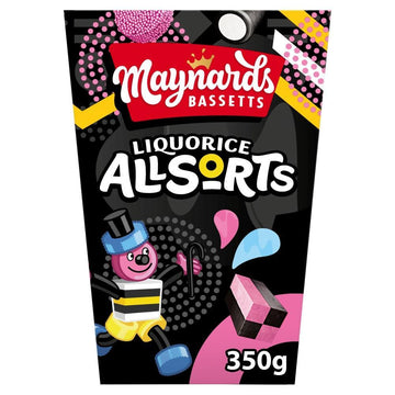 Maynards Bassetts Liquorice Allsorts Sweets Carton 350g