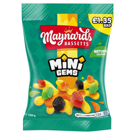 Maynards Bassetts Mini Gems 130g PMP