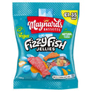 Maynards Bassetts Soft Jellies Fizzy Fish Sweets Bag 130g PMP
