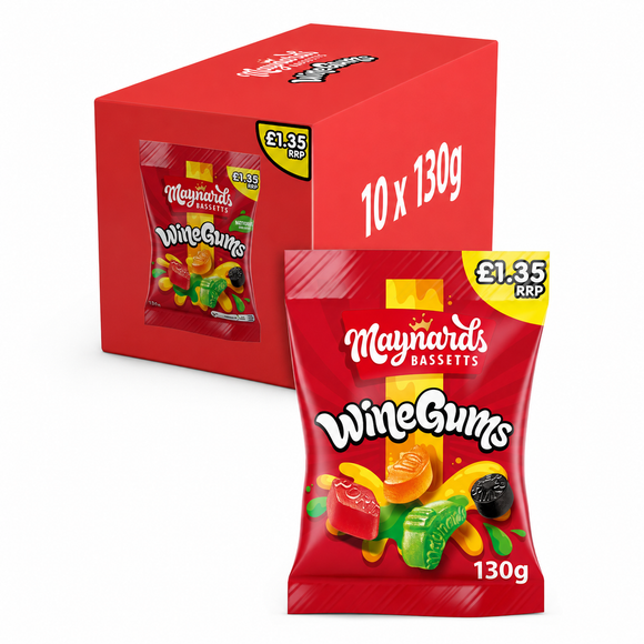 Maynards Bassetts Wine Gums 130g PMP