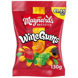 Maynards Bassetts Wine Gums 130g PMP