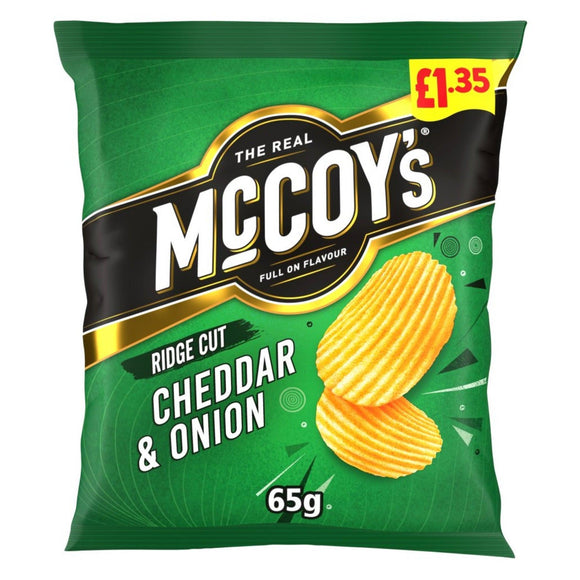 McCoy's Cheddar & Onion Crisps 65g PMP