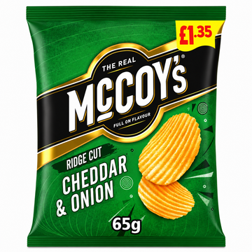 McCoy's Cheddar & Onion Crisps 65g PMP