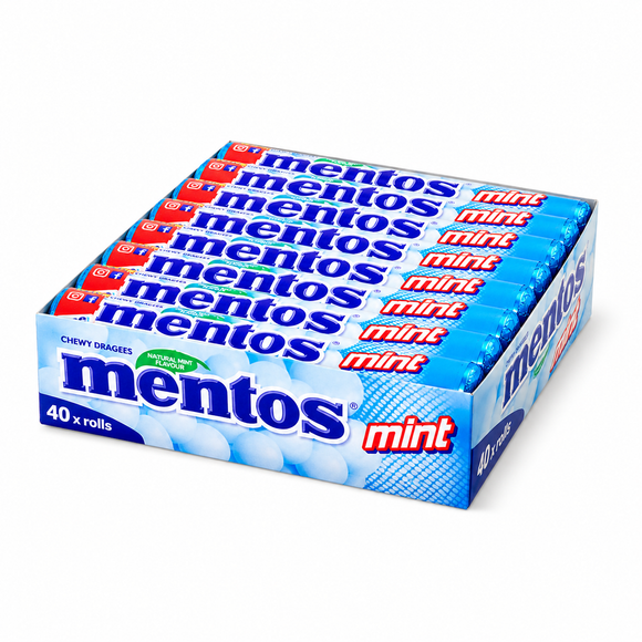 Mentos Mint Chewy Dragees 38g