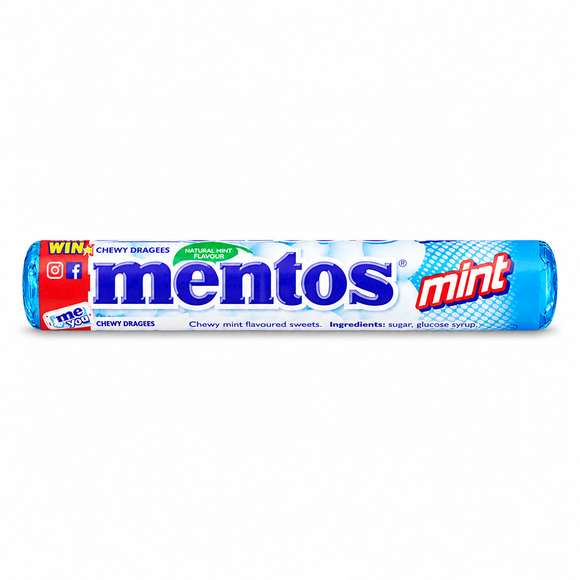 Mentos Mint Chewy Dragees 38g