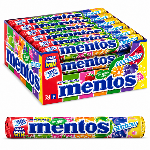 Mentos Rainbow Chewy Dragees 37.5g