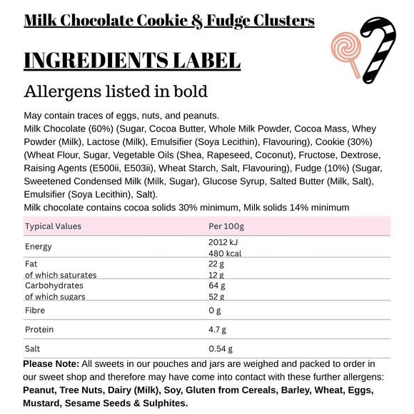 Milk Chocolate Cookie & Fudge Clusters