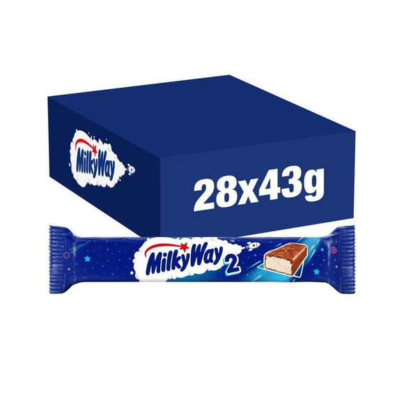 Milky Way Twin Chocolate Bars 43g