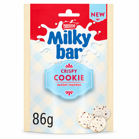 Milkybar Buttons Crispy Cookie White Chocolate Sharing Bag 86g