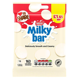 Milkybar White Chocolate Buttons Share Bag 85g PMP