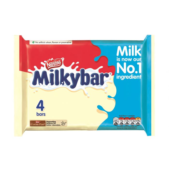 Milkybar White Chocolate Medium Bars 25g 4 Pack