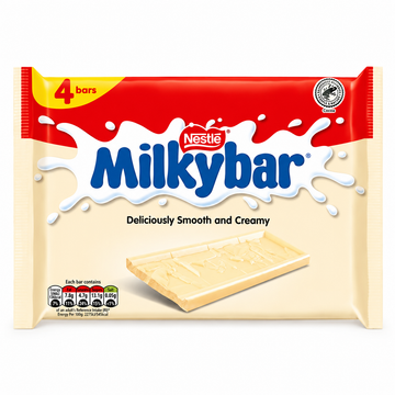 Milkybar White Chocolate Medium Bars 25g 4 Pack