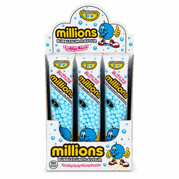 Millions Bubblegum Tubes 55g
