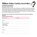 Millions Tubes Variety Sweet Box