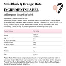 Mini Black & Orange Dots