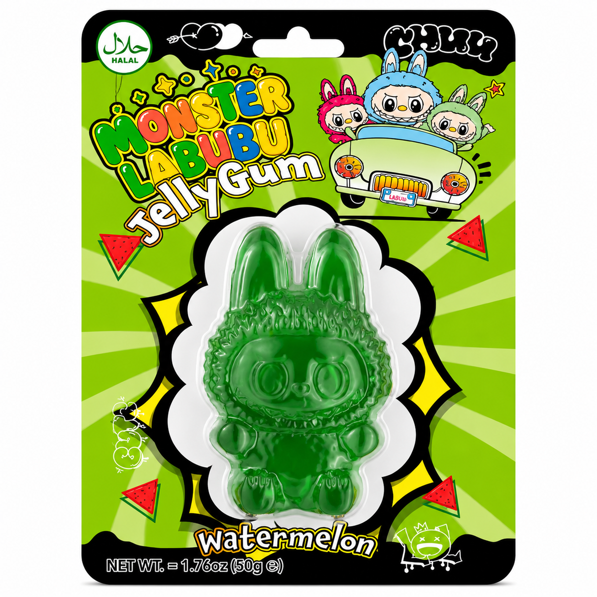 Monster Labubu Strawberry Jelly Gum 50g | Giant Bradley's Online