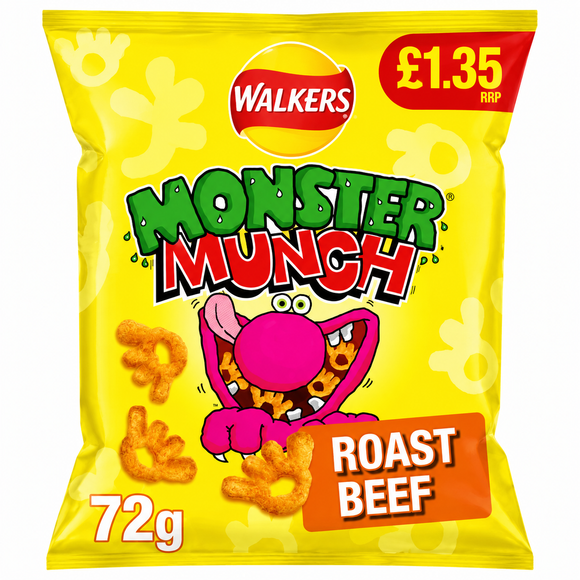 Monster Munch Roast Beef 72g PMP