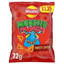 Monster Munch Sweet & Spicy Flamin' Hot 72g PMP