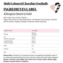 Multi Coloured Chocolate Footballs