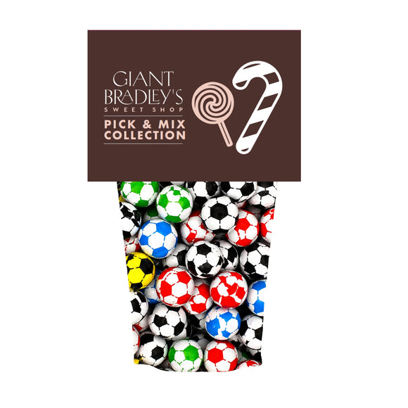 Multi Coloured Chocolate Footballs