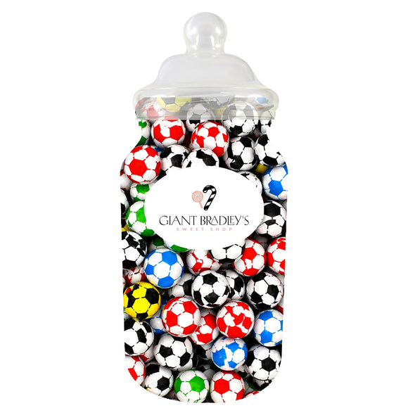 Multi Coloured Chocolate Footballs