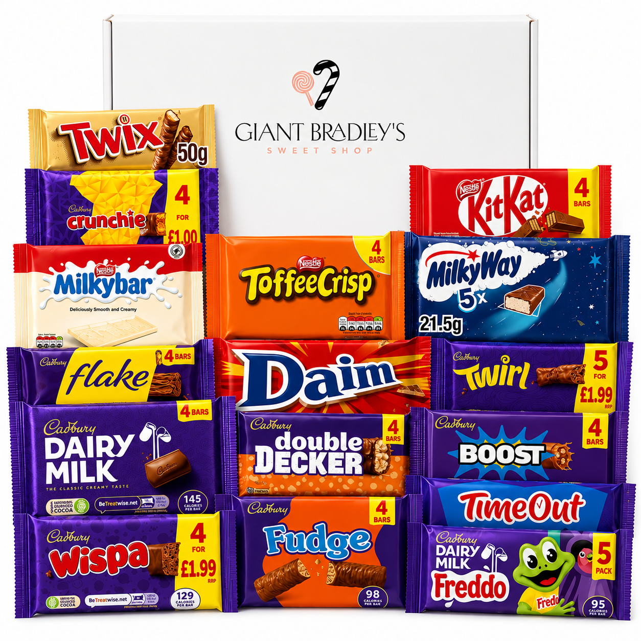 Paper Multipack Sweets Multipack Bar Sweet Shop Box – Giant Bradley's Online Sweet Shop