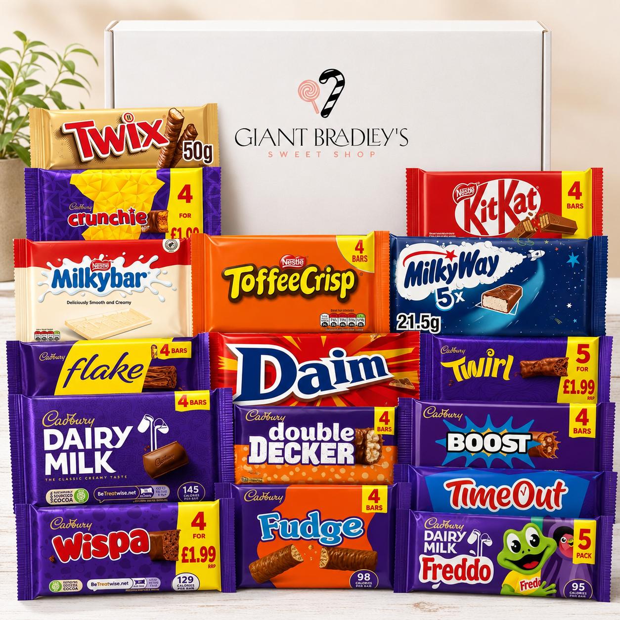 Multipack Bar Sweet Shop Box - Sweet Box – Giant Bradley's Online Sweet ...