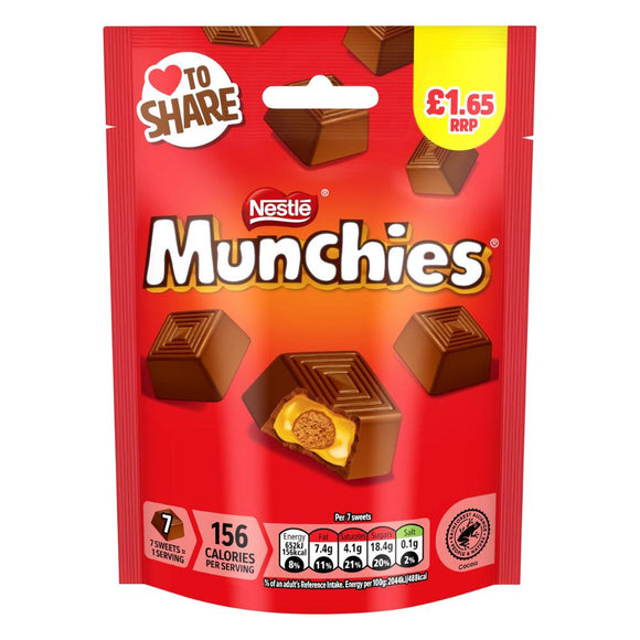 Munchies Milk Chocolate Sharing Pouch 81g PMP