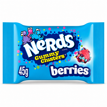 Nerds Gummy Clusters Berries Fruit Flavour Candy Bag 45g