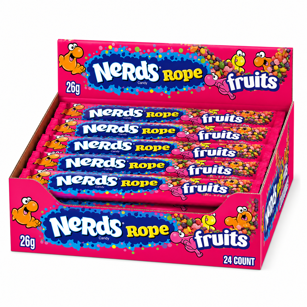 Nerds Rope Fruit Flavour Candy 26g