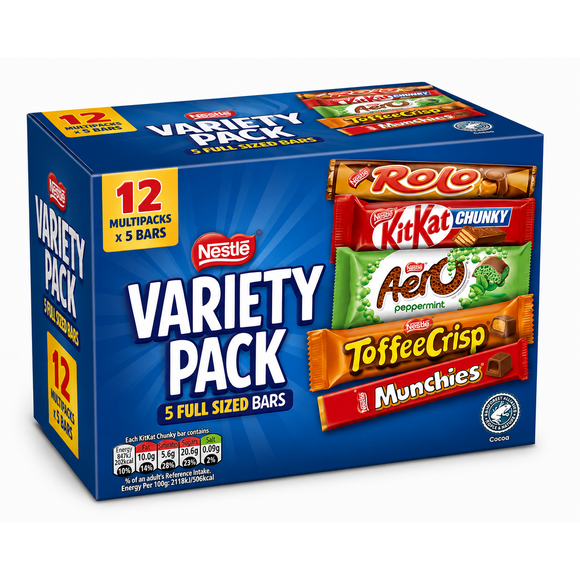Nestle Chocolate Bar Selection Variety 5 Pack