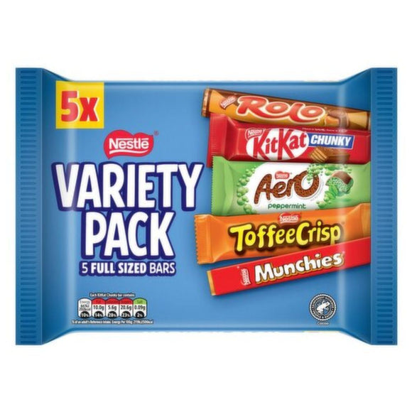 Nestle Chocolate Bar Selection Variety 5 Pack