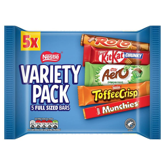 Nestle Chocolate Bar Selection Variety 5 Pack