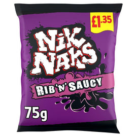 Nik Naks Rib 'N' Saucy 75g PMP