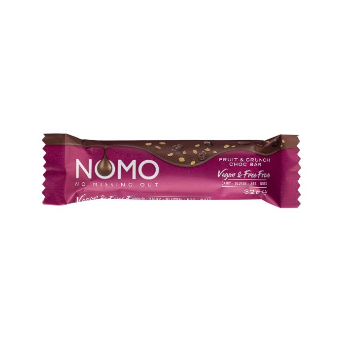 Nomo Vegan Fruit & Crunch Chocolate Bar 32g