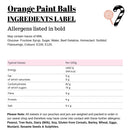 Orange Paint Balls