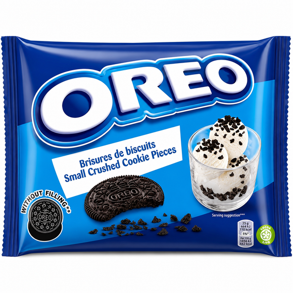 Oreo Crushed Cookie Crumbs (No Creme) 400g